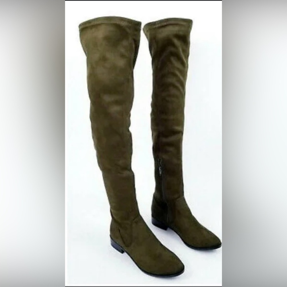 ELINNA Aldo thigh high suede boots
